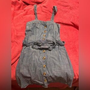 Charlotte Russe Blue Button-Down Dress